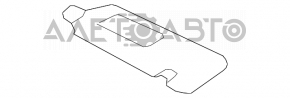 Left visor for Toyota Camry v40, gray