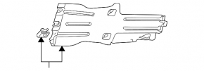 Rear engine guard for VW Touareg 11-10