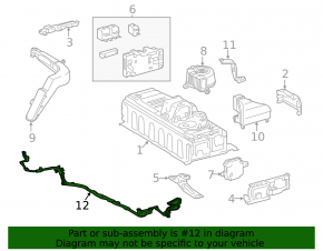 Power cable battery-inverter Lexus ES300h 13-18