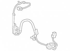 ABS Sensor Wire Rear Right Lexus RX350 16-22 FWD