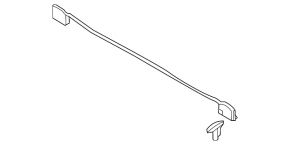 Rear hood seal Mazda CX-30 20- on the wiper grille