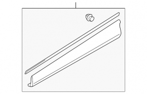 Lower front right door trim for Mazda CX-5 13-16