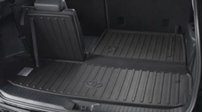 Trunk mat Toyota Highlander 14-19 for 3 rows, rubber black