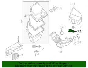 Resonator bracket BMW X3 G01 18- 2.0T