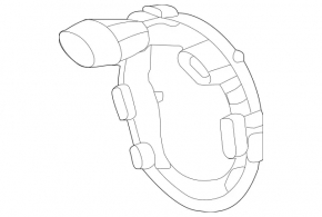 Left fog light mount Mercedes GLA 15-20