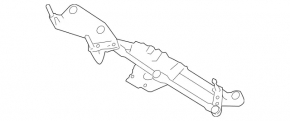 Windscreen wiper linkage with motor for Mercedes W164 ML