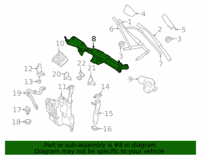 Windscreen wiper linkage with motor for Mercedes W164 ML