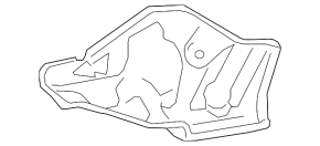 Right manifold guard for Toyota Sequoia Tundra 2008-2016 4.6 5.7