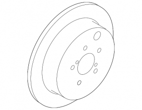 Brake disc rear right Subaru Forester 14-18 SJ 274/10mm