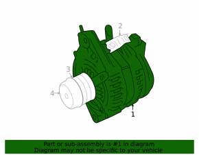Generator Lexus IS250 14-18