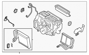Heater assembly Nissan Altima 19-24 manual