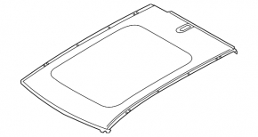 Metal roof Volvo XC40 19-25 for panorama