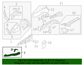 TV bar eyelash left Mitsubishi Outlander Sport ASX 10-