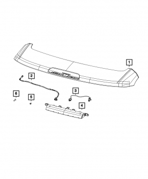 Rear washer nozzle Jeep Compass 17-