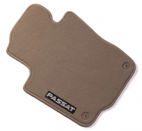Set of floor mats for VW Passat B7 12-15 USA, beige, cloth