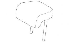 Headrest rear left Lexus ES300h ES350 13-15 leather black