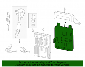 Chevrolet Malibu 18- 1.5T Engine Computer ECU Housing Lower Part