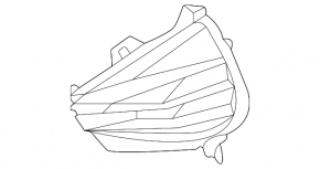 Front bumper grille right Kia K5 21-24