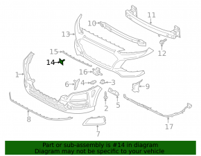 Plug towing hook front bumper Hyundai Kona 18-21 1.6, 2.0