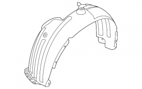Front right fender liner for Hyundai Venue 20-25