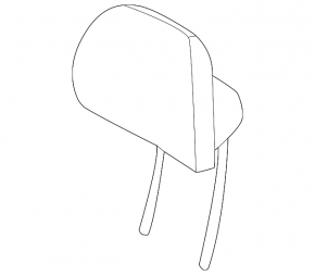 Kia Niro 23-24 driver's seat headrest, black leather