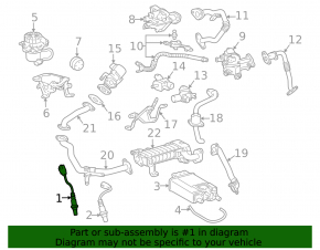 Lambda probe left first Toyota Sequoia 08-16
