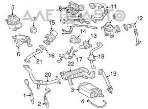 Lambda probe left first Toyota Sequoia 08-16