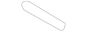 Left Subaru B10 Tribeca trunk lid trim cap, beige, scratches