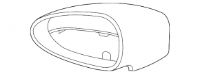 Side mirror left Porsche Panamera 14-16 auto-dimming