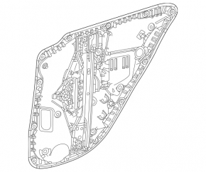 Window lifter with motor rear right Mercedes W167 GLE 350 450 20-23