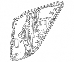 Window lift mechanism rear right Mercedes W167 GLE 350 450 20-23
