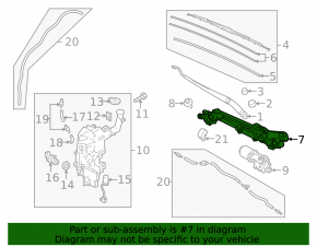 Mazda3 MPS 09-13 Windscreen Wiper Trapezoid