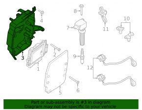 ECU housing Ford Focus mk3 11-18