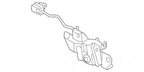 Mazda 6 13-17 hood lock