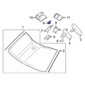 Rain sensor for Ford Escape MK4 23-25