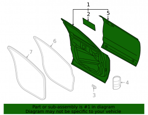 Door bare front left Ford Bronco Sport 21-25