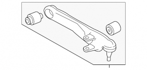 Lower control arm, front right, rear, Jaguar XE 17-20 RWD