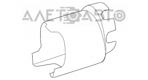 Mercedes X164 GL steering column cover, brown