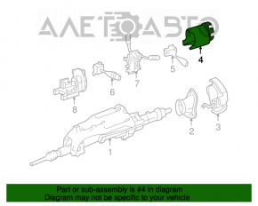 Mercedes X164 GL steering column cover, brown
