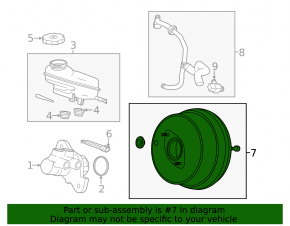 Cadillac ATS 13-18 Vacuum Booster