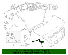 Nissan Altima 13-18 Trunk Lid Release Button