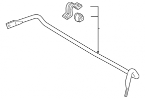 Front stabilizer Volvo XC60 18-24