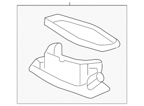 Trunk lid number plate light left Acura ILX 13-