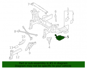Front Left Threshold Reinforcement BMW i3 14-20