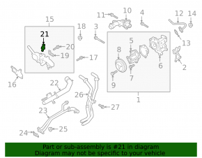 Coolant Temperature Sensor Hyundai Kona 18-23