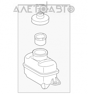 Toyota Highlander 14-19 Master Cylinder Reservoir with Cap