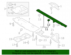 Right threshold protection Audi Q7 16-