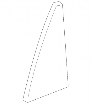 Door glass triangle rear right Toyota Rav4 06-12