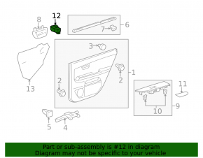 Front Right Window Regulator Lexus RX300 RX330 RX350 RX400h 04-09 Scratch