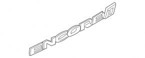 Emblem inscription ENCORE tailgate Buick Encore 13-19